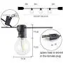 23Ft G40 Outdoor Patio String Lights , Led Dimmable Globe String Lights for Outdoor Indoor , Outdoor Porch Lights String for Bistro Garden Backyard Christmas - Led Outdoor String Light