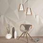 Fashionou Pendant Light for Dining Room, Kitchen, Living Room Nordic Style Hanging Light, Bulb not Included(White)