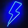 Orgrimmar Neon Light Lightning Bolt Blue LED Neon Signs Decorative Wall Light Battery and USB Powered Night Light for Bedroom, Bar, Wedding, Christmas Decoration (Blue)