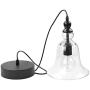 WINSOON Ecopower 1 Light Vintage Hanging Big Bell Glass Shade Ceiling Lamp Pendent Fixture