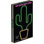 Isaac Jacobs 19” x 10” inch LED Neon Green Cactus with Yellow Planter Wall Sign for Cool Light, Wall Art, Bedroom Decorations, Home Accessories, Party, and Holiday Décor: Powered by USB Wire (Cactus)