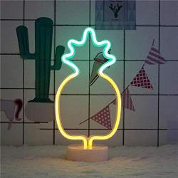 Pineapple Neon Signs, LED Neon Light Signs, Pineapple Neon Night Light for Luau Summer Party Children Kids Gifts Wall Art Bedroom Decorations Home Accessories Party and Holiday Decor Bedroom Office