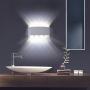 GGIENRUI Modern Wall Sconce Lights 8W LED Room Wall Lights Up Down Aluminium Wall Lighting Lamps for Living Room Bedroom Corridor with Base