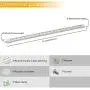 Yueximei UV LED Black Light Bar Fixtures,3 Color Modes,5W,Portable USB Dimming Light Warm White,UV,UV&Warm White Mixed Colors Lamp for Cabinet,Living Room,Bedroom,Reading Room,Blacklight Party,1 Pack