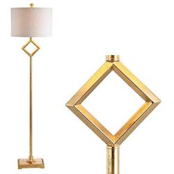 JONATHAN Y JYL3064A Juno 62.5'' Metal LED Floor Lamp Contemporary,Transitional for Bedrooms, Living Room, Office, Reading, Gold Leaf