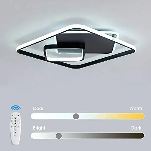 Remote Control Dimmable Ceiling Lighting, Flush Mount 70W LED Dimmable Color Changeable Ceiling Lighting Fixture for Living Room, Bedroom, Dining Room Remote Control Dimmable Ceiling Lighting, Flush Mount 70W LED Dimmable Color Changeable Ceiling Lighting Fixture for Living Room, Bedroom, Dining Room