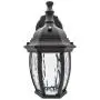 Maxxima LED Outdoor Wall Light, Black w/Clear Water Glass, Photocell Sensor, 580 Lumens, 3000K Warm White, Dusk to Dawn Light Sensor