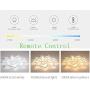 Mscoreray Living Room Dimmable Ceiling Light Led Lotus Flush Mount Ceiling Lights with Remote Control,10 Petals,3 Colors,1800Lm,140W
