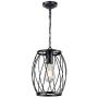 Infront 1 Light Hanging Lights Farmhouse Chandelier Black Light Fixture Modern Pendant Kitchen Lighting Dining Room Lighting Fixtures Hanging Lamp Semi Flush Mount Ceiling