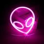 Wanxing Alien Neon Light Pink Led Signs Wall Decor, Battery or USB Operated Alien Lamp Warm Alien Neon Signs Light up for Home,Kids Room,Bar,Festive Party,Christmas,Wedding
