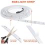AZIMOM LED Strip Lights, WiFi Smart Waterproof Color Changing LED Strips, Works with Alexa/Google/ISO, 32.8ft SMD 5050 LED Rope Light, App &Remote Controlled, Tape Light for Bedroom, Home and Kitchen