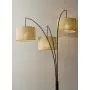 Adesso 4238-26 Trinity Arc Floor Lamp Antique Bronze FinisH, Beige Burlap Lamp. Home Decor Lamps and Light Fixtures, 82'',3 Arm Adesso 4238-26 Trinity Arc Floor Lamp Antique Bronze FinisH, Beige Burlap Lamp. Home Decor Lamps and Light Fixtures, 82'',3 Arm