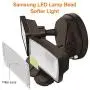LEPOWER 1000LM Solar LED Security Lights Mtion Outdoor, 2 Adjustable Head Solar Motion Sensor Light, 5500K White Light, IP65 Waterproof Solar Flood Light for Garage, Yard, Patio(Brown)