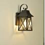FLALINKO Dusk to Dawn Outdoor Wall Sconce - 14'' Farmhouse Porch Light in Oil Rubbed Bronze Finish with Clear Seedy Glass for Garage, Patio, Porch, Doorway, Entryway (ORB - Dusk to Dawn, Single Pack)