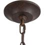 KSANA Industrial Chandelier for Dining Room, Rustic Bronze Orb Pendant Light Fixture for Kitchen Island, Bedroom, Living Room and Foyer