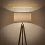 LEPOWER Wood Tripod Floor Lamp, Modern Living Room lamp, Mid Century Standing Lamp for Living Room, Bedroom and Office with E26 Lamp Base