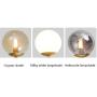 Glass Globe Sputnik Chandelier Modern 3 Light Molecule Pendant Lighting,G9 Mid Century Brass Finish Ceiling Lamp for Dining Room Hallway