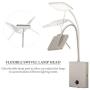 CO-Z Modern Wall Lamp Plug in, LED Bedside Wall Sconce Adjustable with Nickel Finish, 23’’ Silver Corded Wall Mount Light for Bedroom Bedside Bed Reading Living Room Hotel.