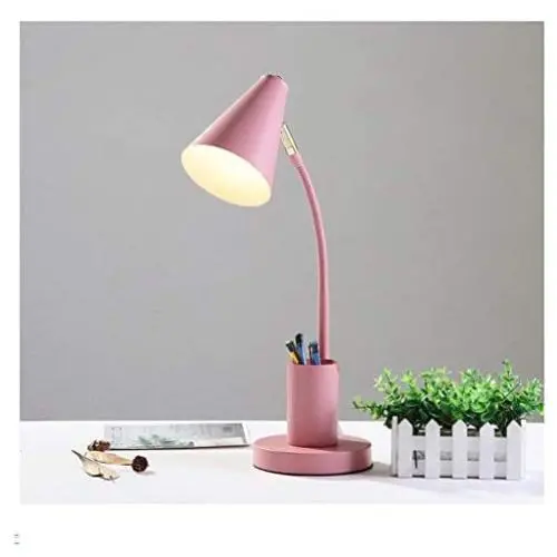 Eye-caring Table Lamp LED Reading Light Book Light 3 Brightness Levels with Pen Holder Reading Lamp, Perfect for Reading In Bed Night Light (Color : Pink) Eye-caring Table Lamp LED Reading Light Book Light 3 Brightness Levels with Pen Holder Reading Lamp, Perfect for Reading In Bed Night Light (Color : Pink)