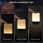 RUMIA Night Light Bluetooth Speaker,Portable Wireless Table Lamps,Dimmable Color Changing Beside Lamp,Rechargeable Touch Lamp for Bedroom&Living Room,Kids Alarm Clock Gift for Girls Boys Women
