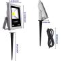 Low Voltage Led Landscape Lights, Lysed 10w 12v Led Flood Light, Garden Lights for Outdoor Spotlights, Perfect for Pathway, Lawns, Walls (Warm White) [6 Pack]