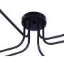 PUMING 6 Lights Ceiling Light Fixture,Semi-Flush Mount Black Metal Sputnik Chandelier for Home Bar Hotel Restaurant