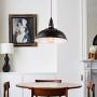 HMVPL Plug in Pendant Lights with 16.4 Ft Hanging Cord and On/Off Dimmer Switch, Upgraded Industrial Metal Swag Ceiling Lamp for Dining Room, Bedroom, Barn, Kitchen Island Table, Sink, Hallway