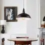 HMVPL Plug in Pendant Lights with 16.4 Ft Hanging Cord and On/Off Dimmer Switch, Upgraded Industrial Metal Swag Ceiling Lamp for Dining Room, Bedroom, Barn, Kitchen Island Table, Sink, Hallway