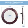 ECOELER 4Pack 5/6 inch Dimmable LED Disk Light Flush Mount Ceiling Fixture for Home Improved, 15W 4000K Cool White Surface Mount or Recessed Light, Bronze Color Aluminum Baffle Trim