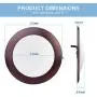 ECOELER 4Pack 5/6 inch Dimmable LED Disk Light Flush Mount Ceiling Fixture for Home Improved, 15W 4000K Cool White Surface Mount or Recessed Light, Bronze Color Aluminum Baffle Trim ECOELER 4Pack 5/6 inch Dimmable LED Disk Light Flush Mount Ceiling Fixture for Home Improved, 15W 4000K Cool White Surface Mount or Recessed Light, Bronze Color Aluminum Baffle Trim