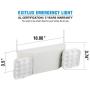 EXITLUX 6 Pack LED White Emergency Exit Fixture with Battery Backup -UL LED Emergency Lighting and 2 LED Heads Adjustable Light Heads for Indoor Outdoor Emergency Lighting EXITLUX 6 Pack LED White Emergency Exit Fixture with Battery Backup -UL LED Emergency Lighting and 2 LED Heads Adjustable Light Heads for Indoor Outdoor Emergency Lighting