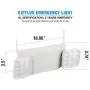 EXITLUX 6 Pack LED White Emergency Exit Fixture with Battery Backup -UL LED Emergency Lighting and 2 LED Heads Adjustable Light Heads for Indoor Outdoor Emergency Lighting