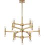 Marya Satin Brass Large Chandelier 32'' Wide Modern 24-Light Fixture for Dining Room House Foyer Kitchen Island Entryway Bedroom Living Room - Possini Euro Design