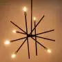 VILUXY Contemporary Chandelier Lighting Fixture 6-Light Sand Black Finish Mid-Century Pendant Lighting for Dining Room Bedroom Kitchen Living Room VILUXY Contemporary Chandelier Lighting Fixture 6-Light Sand Black Finish Mid-Century Pendant Lighting for Dining Room Bedroom Kitchen Living Room