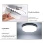 New Modern Led Ceiling Light 12 inch，48W Fixture with Round Close to Ceiling Lights , Daylight White 6000K , for Bedroom/Kitchen/Office/Dining Room Lighting，Installation is Very Simple