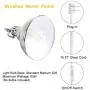 QITIM Plug in Pendant Light Indoor, Brushed Nickel Finish Modern Metal Hanging Lamp for Kitchen, Living Room, Bedroom, 15FT Clear Cord with On/Off Switch, E26 Socket, 2 Pack