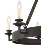 Parkham Dark Bronze Wagon Wheel Chandelier 33'' Wide Modern Farmhouse Rustic 6-Light Fixture for Dining Room House Foyer Kitchen Island Entryway Bedroom - Franklin Iron Works Parkham Dark Bronze Wagon Wheel Chandelier 33'' Wide Modern Farmhouse Rustic 6-Light Fixture for Dining Room House Foyer Kitchen Island Entryway Bedroom - Franklin Iron Works