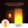 LED Flame Effect Light,4 Modes Fire Lights, USB Rechargable Candle Flame Table Lamp with Remote Contro& Timer Desk Lamp, Used in Living Room Bedroom Family Gathering bar Camping Party