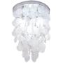 INJUICY Crystal Pendant Lights, Modern Shell E12 Led Ceiling Lamps for Bedroom Living, Dining Room, Cafe Bar, Hallway Decor