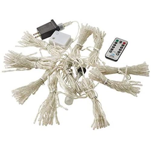 N/N Fairy Light 300 led Curtain Light String, Indoor Party Bedroom Garden Christmas Tree Birthday Party Wall Decoration Light Warm White