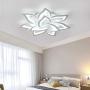 Modern Ceiling Lamp Living Room Lamp LED Dimmable Ceiling Lamp Dining Room Lamp Ceiling Light with Remote Control Designer Iron Acrylic Shade Hanging Lamp Kitchen Decoration Light,85cm dimming10 heads