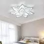 Modern Ceiling Lamp Living Room Lamp LED Dimmable Ceiling Lamp Dining Room Lamp Ceiling Light with Remote Control Designer Iron Acrylic Shade Hanging Lamp Kitchen Decoration Light,85cm dimming10 heads