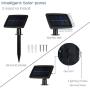 Solar LED Strip Lights Outdoor, 5m/16.4 feet 150 LED Solar String Lights, 2 Modes, Auto ON/Off Light Strips for Garden Patio Pool Christmas Tree Bushes Wall Decoration,Waterproof (White)