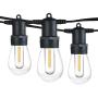 SUNTHIN 48FT LED Outdoor String Lights with 2W Shatterproof Bulbs for Patio String Lights,Backyard Lights,Party Lights,Porch Lights,Garden Decorative Lighting