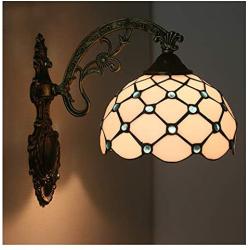 Wall Lamps, Tiffany Style Wall Lights, Retro Creative Bedroom Living Room Dining Room Study Staircase Hallway Aisle Decorative Lighting,C