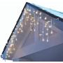 NOMA LED Christmas Icicle String Lights | 70 Mini Warm White Bulbs | Indoor & Outdoor | 6.5 Ft. White Wire Strand
