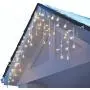 NOMA LED Christmas Icicle String Lights | 70 Mini Warm White Bulbs | Indoor & Outdoor | 6.5 Ft. White Wire Strand