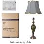 Table Lamp for Living Room Classical 28 inch Glass Green Bedside Lamp for Bedroom Table Lamps for Living Room