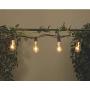 SUNSGNE 20Ft Outdoor Patio String Lights with 20 Clear Edison ST40 Bulbs (Plus 2 Extra Bulb), UL Listed C9 Light String for Backyard, Deckyard, Party, Pergola, Bistro, Porch, Pool Umbrella. Brown Wire