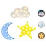 Decorative LED Crescent Moon Star Cloud Night Lights for Kids and Adults,Baby Nursery,Birthday Party,Kids Room Decor